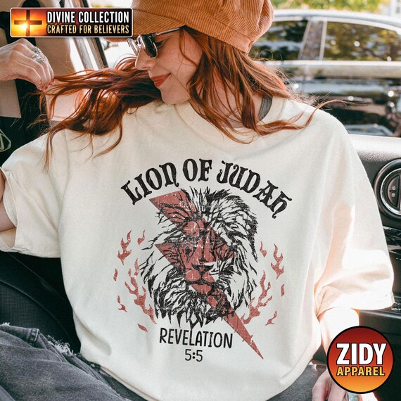 Lion Of Judah Shirt, Christian Shirt, Christian Apparel Shirt, Bible Verse Shirt, Christian Gift Shirt, Religious Shirt