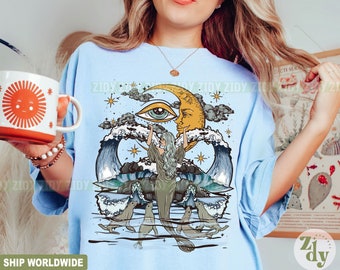 Selkie Shirt, Selkie Woman Shirt, Mystical Selkie Shirt, Selkie Seal Woman Shirt, Mystical Moon Shirt