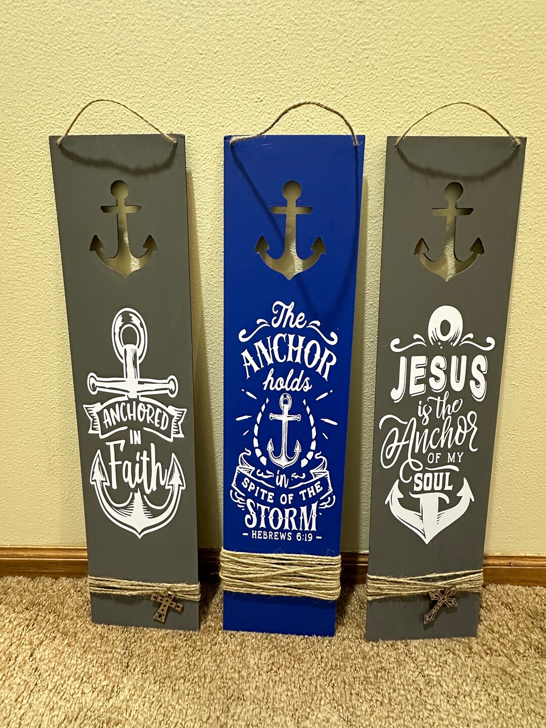 Religious Anchor Signs - Etsy