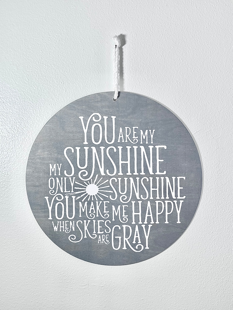 You Are My Sunshine Wall Decor Etsy