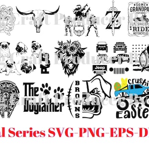 Paquete de 48 SVG premium, paquetes SVG, diseños SVG, paquete Mega SVG, paquete SVG enorme, paquete grande, paquete SVG, paquete enorme, descarga instantánea