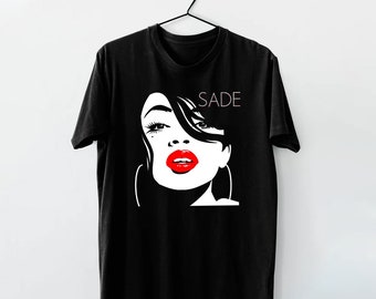 Singer SADE Sexy Minimal TShirt, Sade Legend Shirt, Sade Black & White Shirt, Music RnB Singer Rapper Shirt, Gift For Men And Women