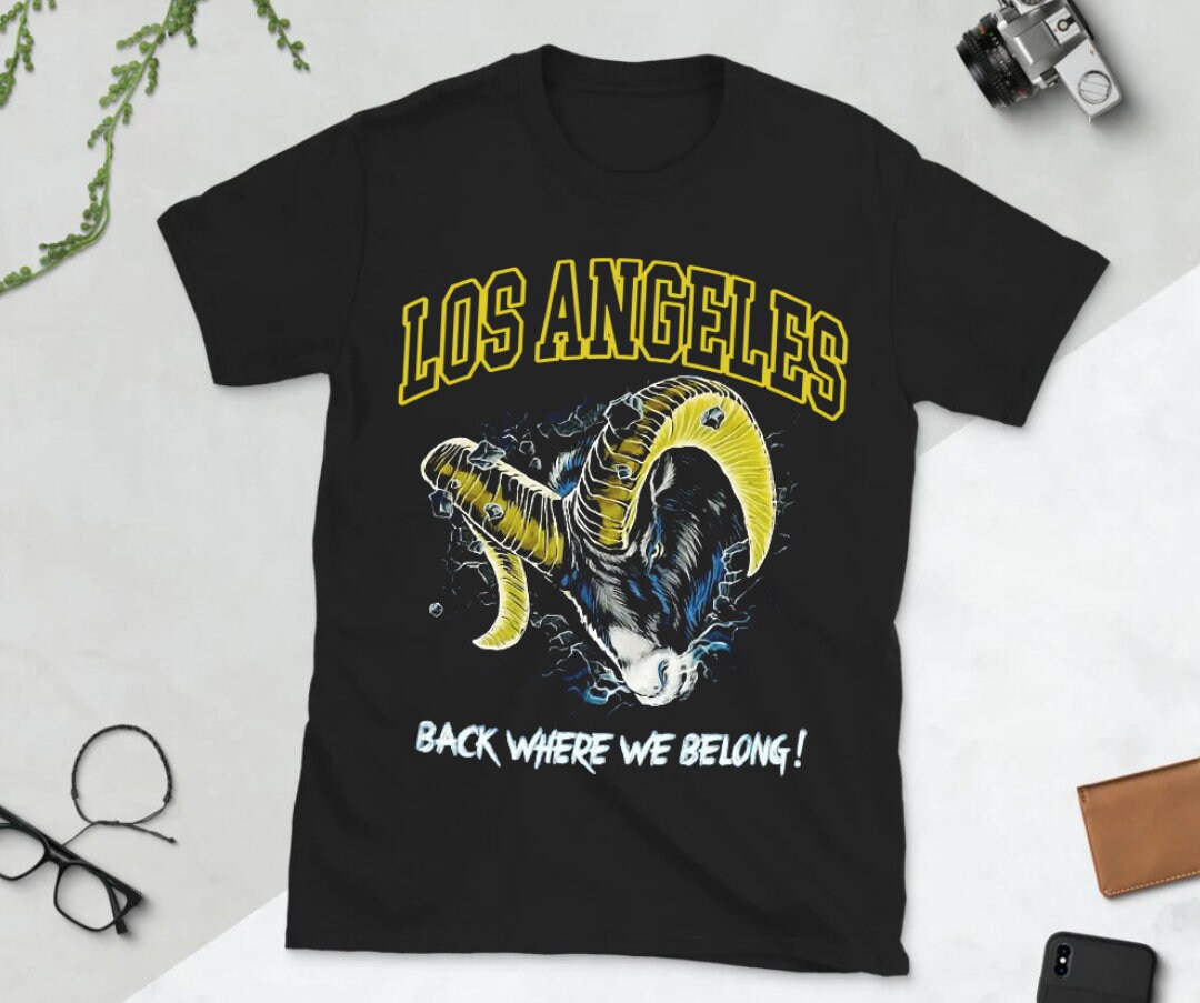Los Angeles Football Vintage Shirt Los Angeles Football Back Etsy