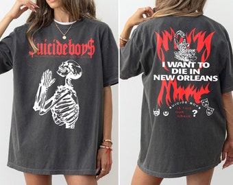 Vintage Suicide boys Tour Shirt, I Want To Die In New Orleans Shirt, Suicideboys HipHop Shirt, Scrim Tshirt Grey Day Tour, SuicideBoys Merch