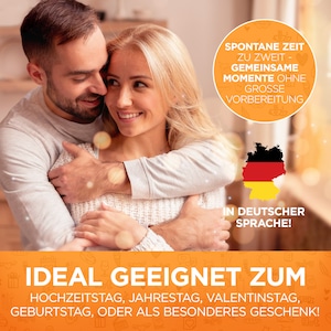 Ideen für Paarzeit Geschenk für Paare Partner Geschenk zum Hochzeitstag Jahrestag Geschenk für Ihn Pärchen Hochzeitstagsgeschenk image 3