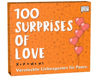 100 Surprises of Love - Spiel für Paare - Für Ihn und Sie Frau und Mann - Pärchen Geschenk für Partner zum Hochzeitstag oder Jahrestag