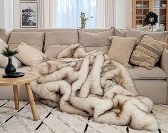 Manta de piel sintética, diseño de conejo, manta de felpa ecológica