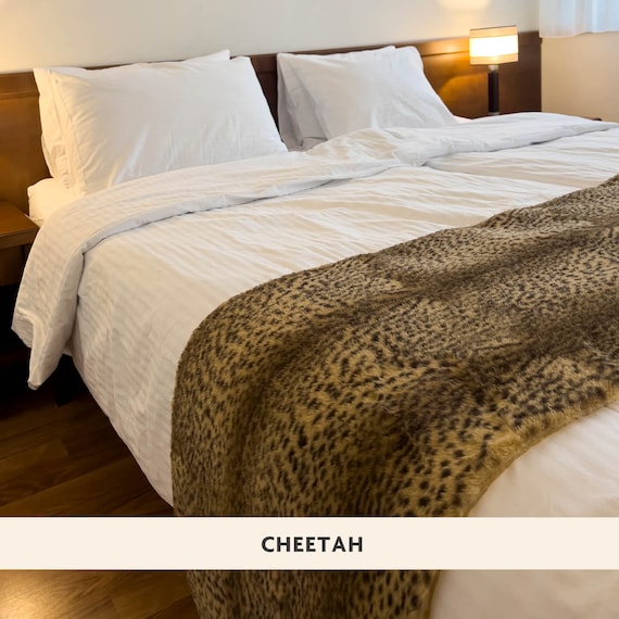 Faux fur bed runner sale