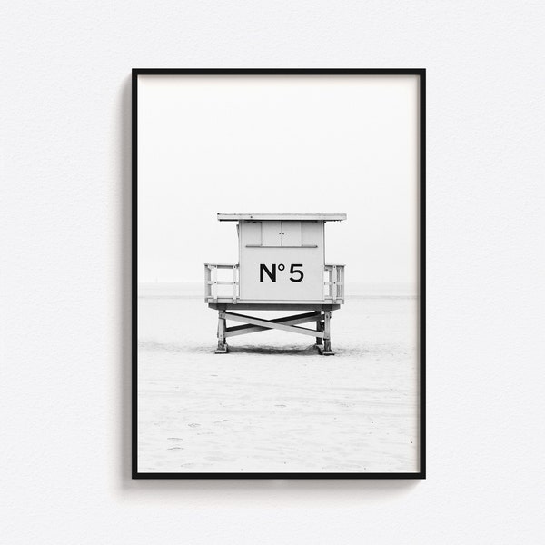 Beach Cabin Poster, Channel Beach Hut Print, Fashion Beach Cabin Print, Surfing Poster, Costal Print, Fashion Wall Art, Fashion Decor