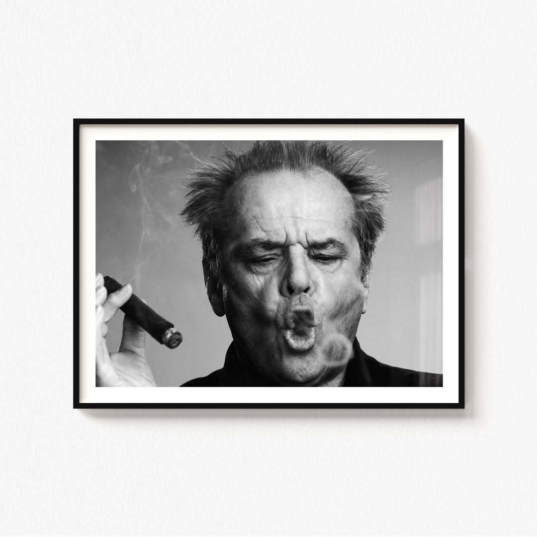 Jack Nicholson, Jack Nicholson Poster, Jack Nicholson Wall Art, Black