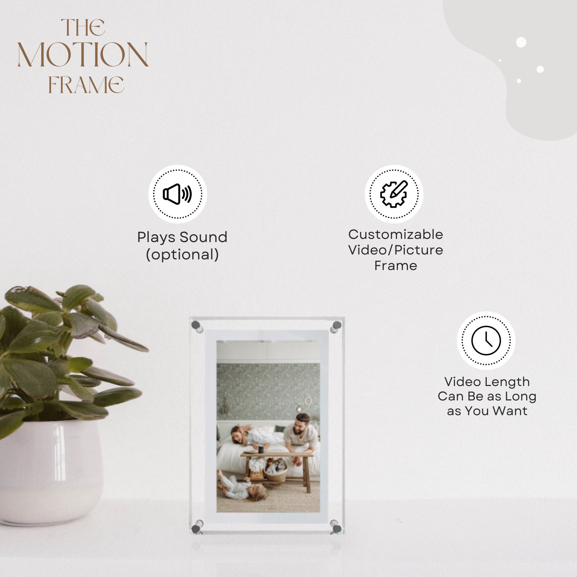 Acrylic Customizable Motion Video Frame Full HD Infinite Etsy