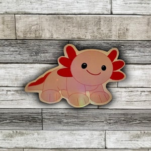 Holographic Axolotl Sticker