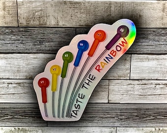 EMS Humor EKG wires holographic OR Vinly sticker
