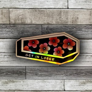 Coffin Holographic Sticker