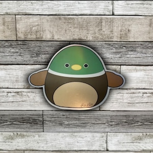 Avery Duck Squishmallows Holographic Sticker