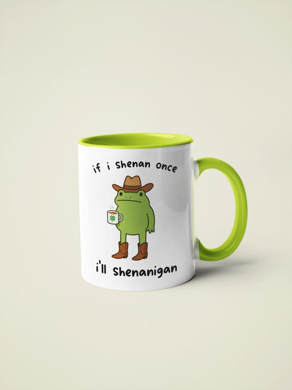 Funny Cowboy Frog Mug - Shenanigan Frog Mug - Funny Work Mug - Office Mug - Funny Frog Gifts - Friendship Gift - Work Colleague Gift