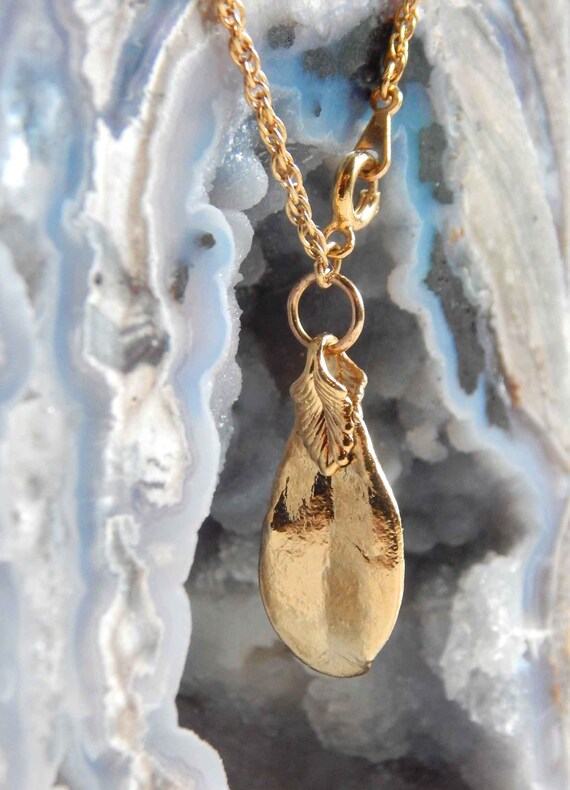 Gold-Dipped Leaf Charm Bracelet - image 5