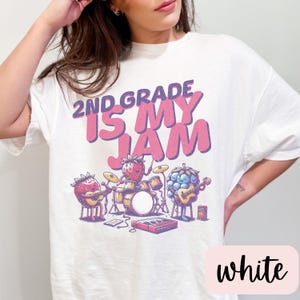 2nd Grade Is My Jam Comfort Colors Shirt, 2nd Grade Teacher Shirt, 2nd Grade T-Shirt, Second Grade TShirt,Elementary School, Teaching Shirt