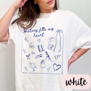 History Fills My Heart Doodle Shirt,history teacher shirt,social studies shirt,history shirt,history teacher gift,history tee,Professor Tee