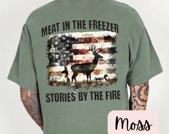Deer Hunting Dad shirt, Gift for Hunter, Deer Hunting Tee, Funny Hunting gift for husband, Buck hunting tee, American Flag, Outdoorsmen Gift