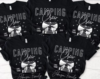 Custom Vacation Shirt, Lake Vacation Shirts, Custom Location Shirt, Camping Family Shirt, Camp Crew Shirt, Family Matching,Nature Lover Gift