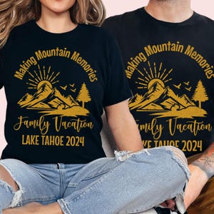Mountain Vacation Shirt, Personalized Family Shirt, Family Camping Shirt, Custom Family Vacation Shirts, Family Vacation Shirt,Camping Shirt