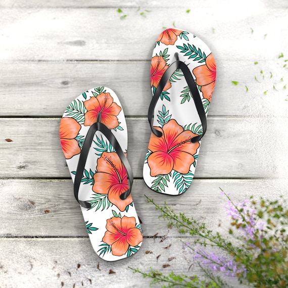 Hawaiian Flip Flops Flip Flops for Summer Summer Vacation Shoes Shoes for Going on Vacation Sandals for Summer Sandals for Hawaii Etsy Canada