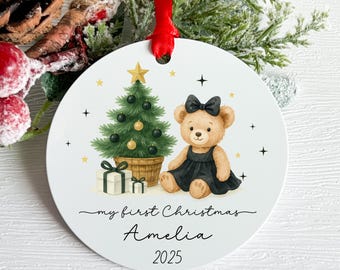Baby's First Christmas Bauble Gifts,Baby 1st Christmas Decoration, Baby Newborn Gifts,Unique Babys First Christmas Gifts,Xmas Gifts for Baby