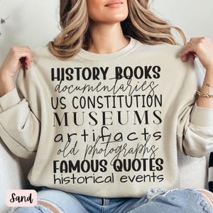 History Words Trendy Sweatshirt,History Is My Jam Shirt,history teacher Crewneck,social studies shirt,history sweatshirt,history teacher gif