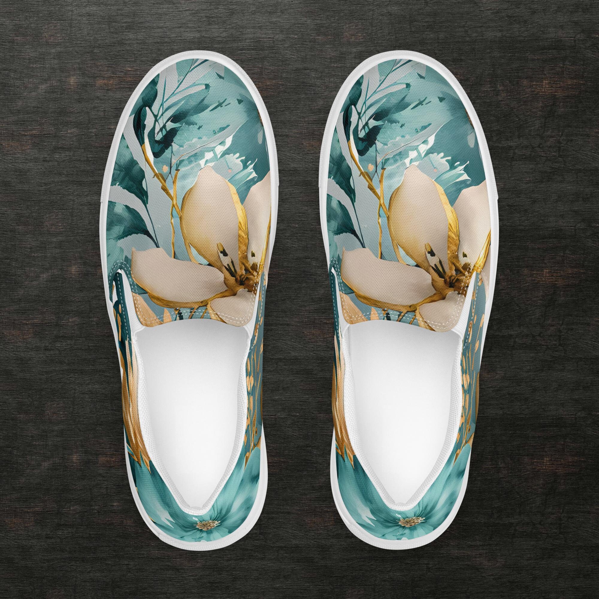 Tropical Leaves Pineapple Print Women Canvas Slip On Shoes