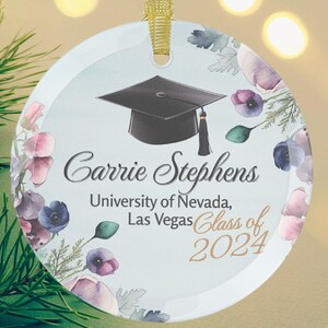 Personalisierte Abschlussfeier Geschenk, Abschluss Ornament, Andenken für Abschlussfeier, Master Abschluss Geschenk, Klasse von Abitur Graduierung Geschenk, Junggesellen