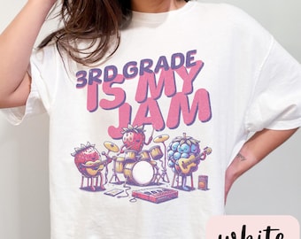 3rd Grade Is My Jam Comfort Colors Shirt, 3rd Grade Teacher Shirt, 3rd Grade T-Shirt, Third Grade TShirt, Elementary School, Teaching Shirt