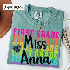 Comfort Colors First Grade Teacher Team Shirts,First Grade Teacher Shirts,First Grade Team Shirts, 1st Grade TShirt, Back to School Shirt