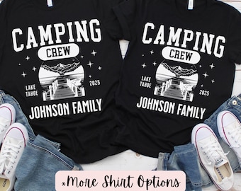 Custom Vacation Shirt, Lake Vacation Shirts, Custom Location Shirt, Camping Family Shirt, Camp Crew Shirt, Family Matching,Nature Lover Gift