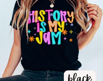 Preppy History Is My Jam Comfort Colors Shirt,history teacher shirt,social studies shirt,history shirt,history teacher gift,history tee
