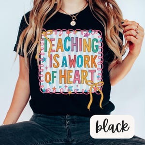 Comfort Colors Teacher Shirt Cute Teacher Gift Preppy Coquette Teacher Tee Gift for Teacher Teaching Shirt Teacher Appreciation Gift