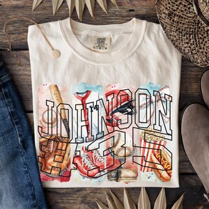 Chemise de maman de baseball personnalisée, chemise de maman de baseball surdimensionnée, chemise de numéro de baseball personnalisée, cadeau de baseball, t-shirt de fan de baseball, t-shirt de maman de sport