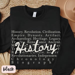 History Words Trendy Sweatshirt,History Is My Jam Shirt,history teacher Crewneck,social studies shirt,history sweatshirt,history teacher gif