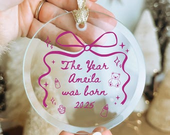 Baby's First Christmas Bauble Gifts,Baby 1st Christmas Decoration, Baby Newborn Gifts,Unique Babys First Christmas Gifts,Xmas Gifts for Baby