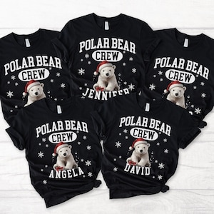 Pajama Christmas Family Matching Family Christmas Pajamas Family,Polar Bear Crew Matching Shirts,family christmas pjs,christmas matching pjs