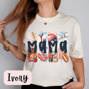 Chemise de maman de baseball personnalisée, chemise de maman de baseball surdimensionnée, chemise de numéro de baseball personnalisée, cadeau de baseball, t-shirt de fan de baseball, t-shirt de maman de sport