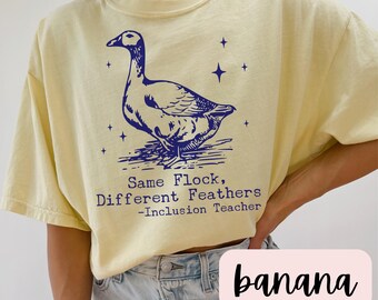 Inclusion Goose Comfort Colors Shirt,Special Education Teacher Shirts,SPED Teacher Gifts,Sped Teacher Shirt,Autism Teacher Shirt,Coping