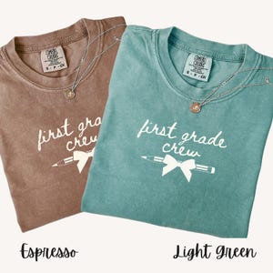 Comfort Colors First Grade Teacher Team Shirts,First Grade Teacher Shirts,First Grade Team Shirts, 1st Grade TShirt, Back to School Shirt