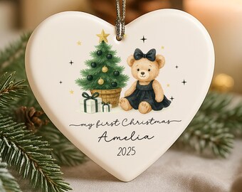 Baby's First Christmas Bauble Gifts,Baby 1st Christmas Decoration, Baby Newborn Gifts,Unique Babys First Christmas Gifts,Xmas Gifts for Baby