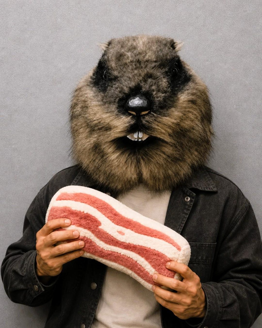 Rodent Mask Realistic Groundhog Head Mask | Funny Full Head Rodent Mask | Handmade ...