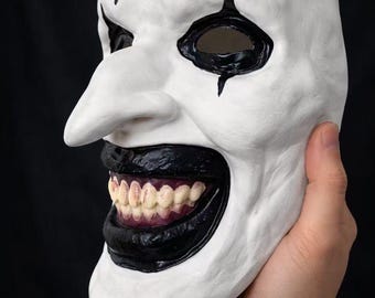 Halloween Scary Clown Mask – Horror Cosplay Costume Prop for Adults, Creepy Party Accessory, Haunted House & Stage Performance