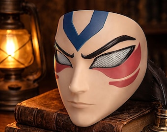 Anime Style Cosplay Maske, 3D Gedruckte PLA Kostüm Maske, Charakter inspirierte Gesichtsmaske Prop, Leichte Party Maske