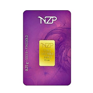 Nzp gold bar 0.25g. Top - Gift fineness 999.9 gold bar 0.25 grams 1/4 gram