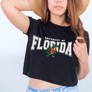 Florida Game Day Crop Top: Comfort Fit Football Tailgate Shirt