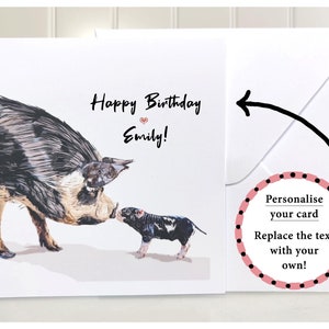 Carte de voeux personnalisée de <br> Profitez-en ! Carte texte personnalisée, Carte d'anniversaire animal personnalisée, Carte d'anniversaire cochon, Carte d'anniversaire cochon personnalisée